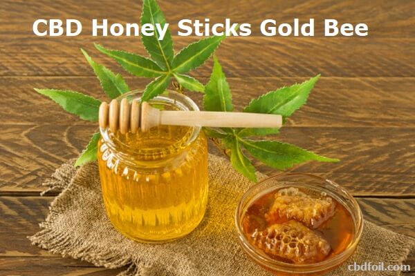 CBD Honey Sticks Gold Bee